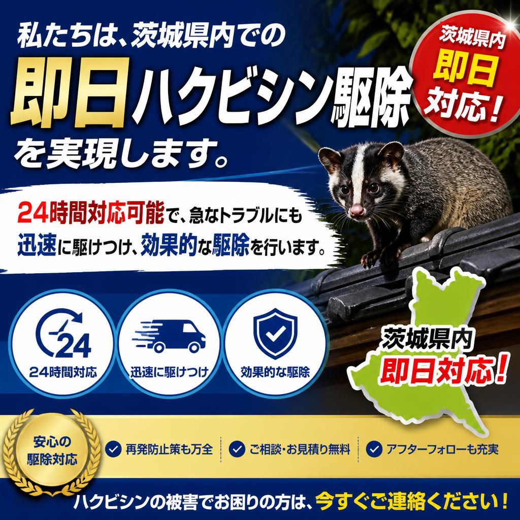 即日対応の駆除サービス