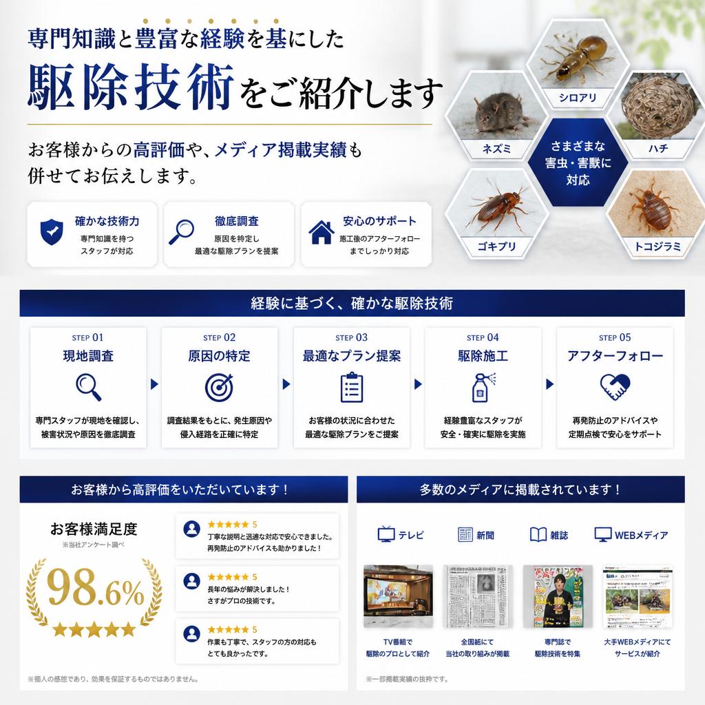 安心の技術力と実績