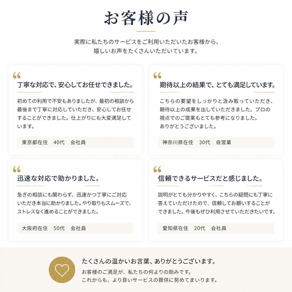 お客様の声